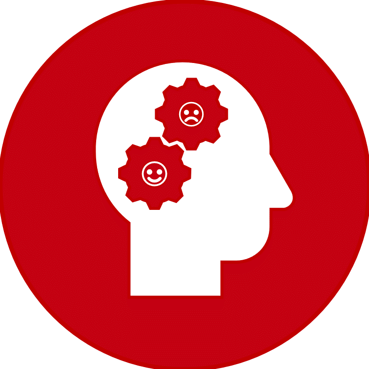 Head with gears inside